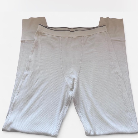 Vintage Joah Brown Cream Ribbed Leggings thermal - Picture 7 of 8